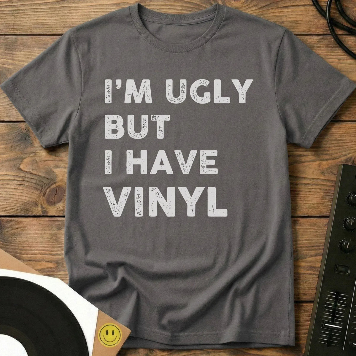 I Have Vinyl T-Shirt Charcoal / S I Have Vinyl T-Shirt