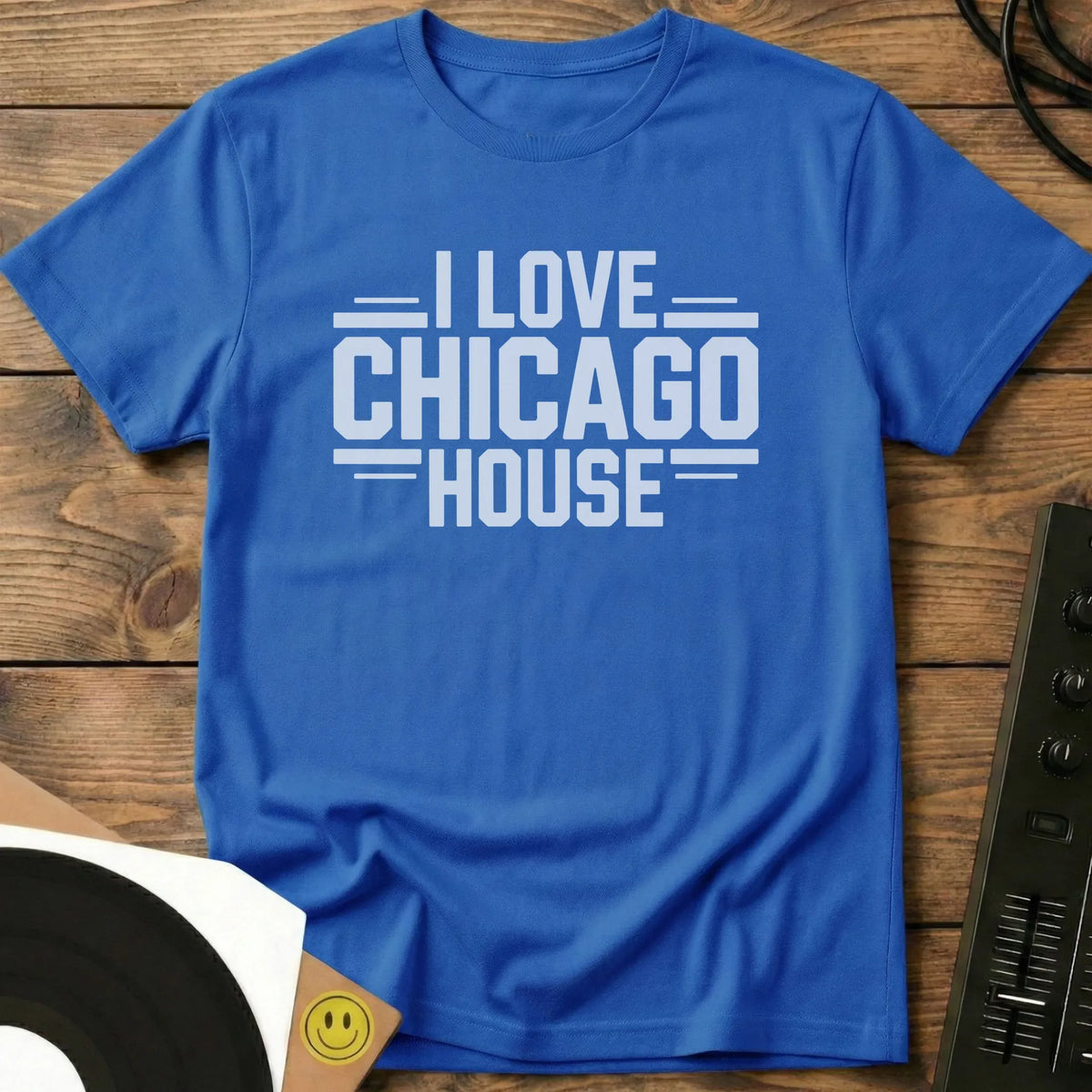 I Love Chicago House T-Shirt Royal / S I Love Chicago House T-Shirt