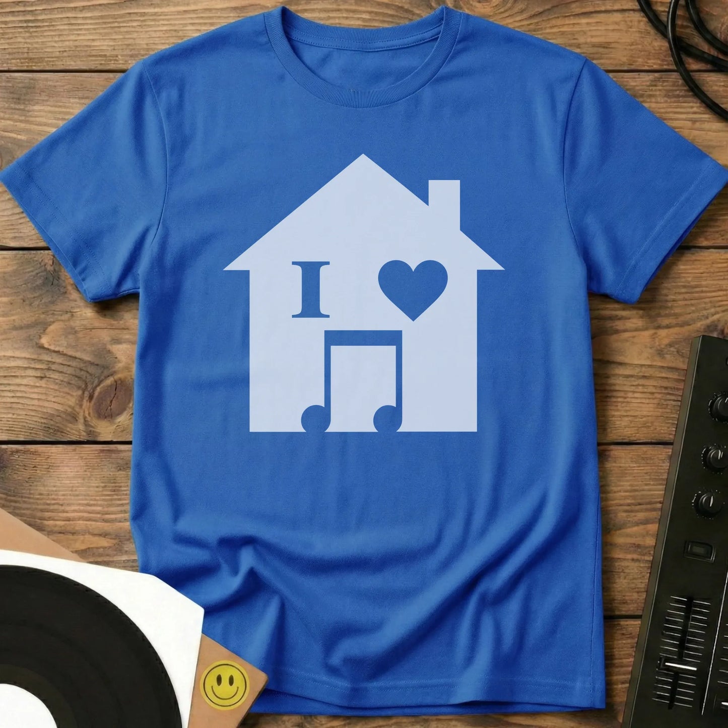 I Love House Icon T-Shirt Royal / S I Love House Icon T-Shirt