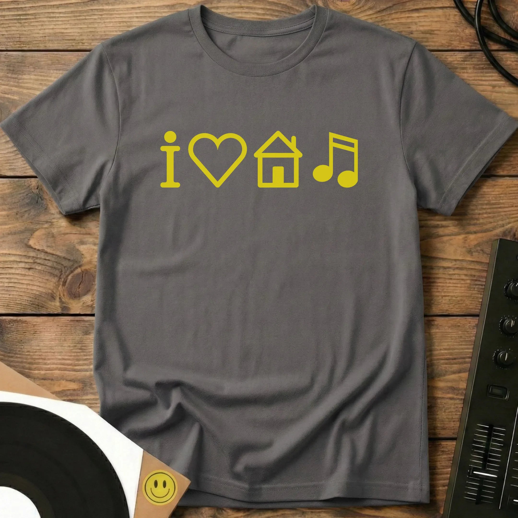 I Love House Music Remix T-Shirt Charcoal / S I Love House Music Remix T-Shirt