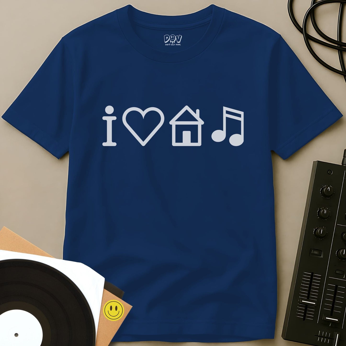 I Love House Music T-Shirt Royal / S I Love House Music T-Shirt