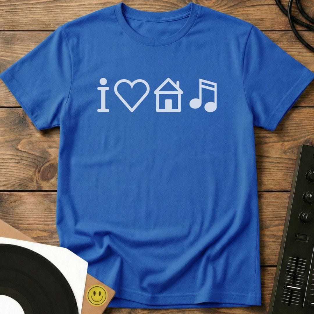 I Love House Music T-Shirt Royal / S I Love House Music T-Shirt