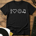 I Love Rave Music T-Shirt Black / S I Love Rave Music T-Shirt