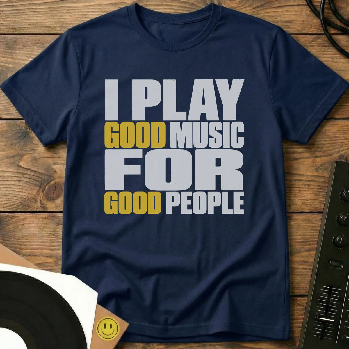I Play Good Music T-Shirt Navy / S I Play Good Music T-Shirt