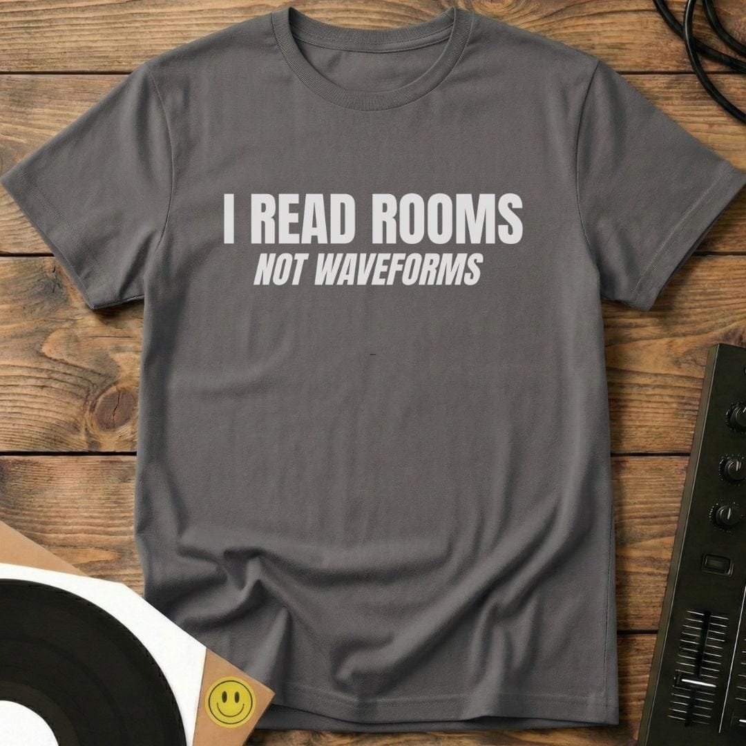 I Read Rooms T-Shirt Charcoal / S I Read Rooms T-Shirt