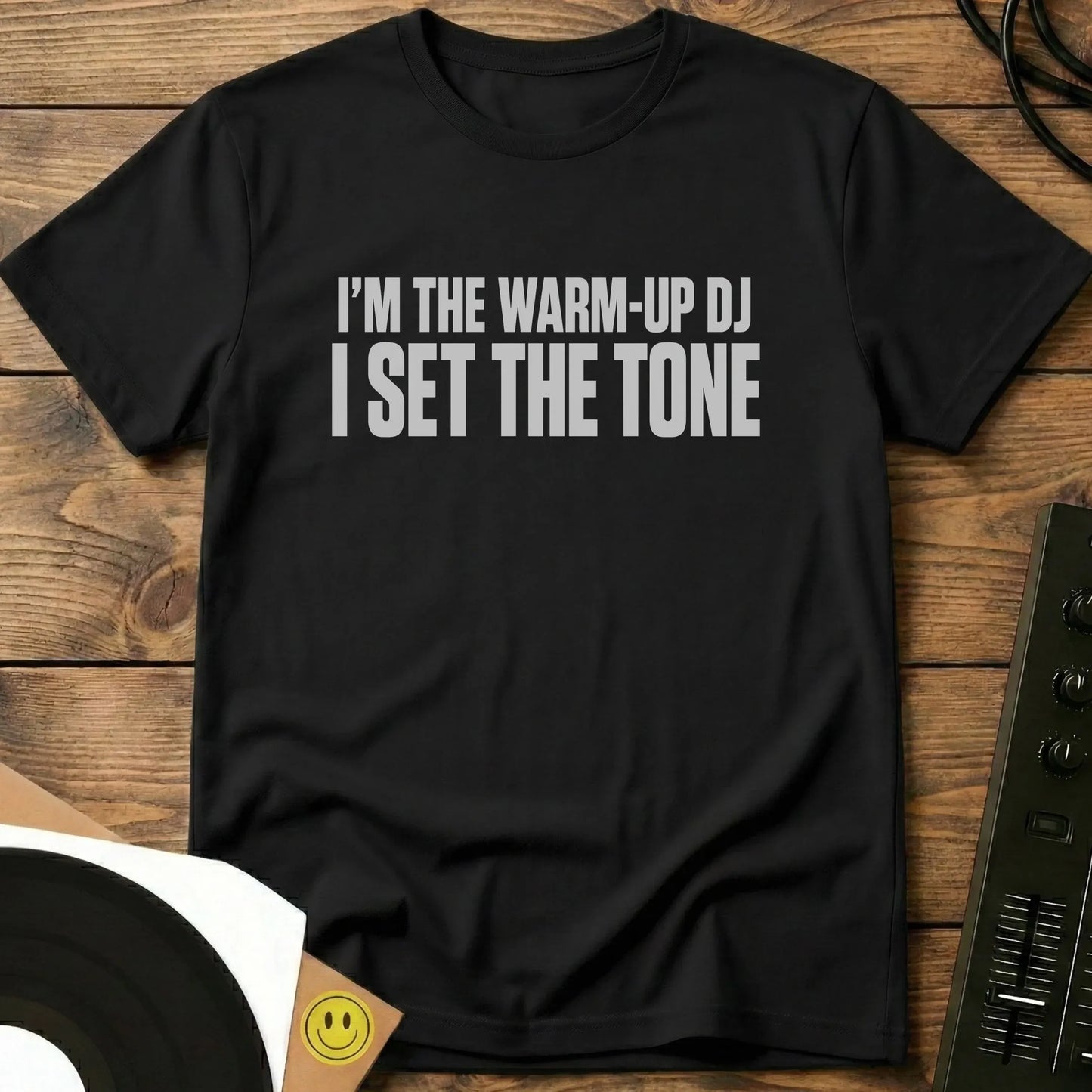 I Set The Tone White T-Shirt Black / S I Set The Tone White T-Shirt
