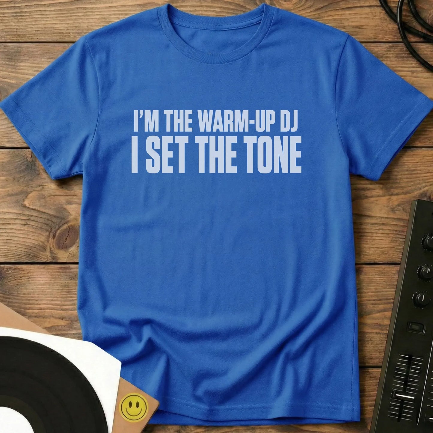 I Set The Tone White T-Shirt Royal / S I Set The Tone White T-Shirt