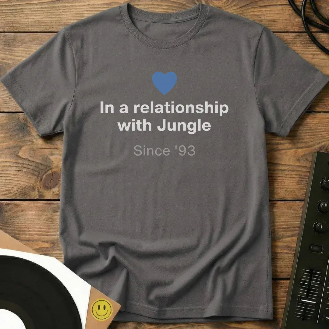In A Relationship With Jungle T-Shirt Charcoal / S In A Relationship With Jungle T-Shirt