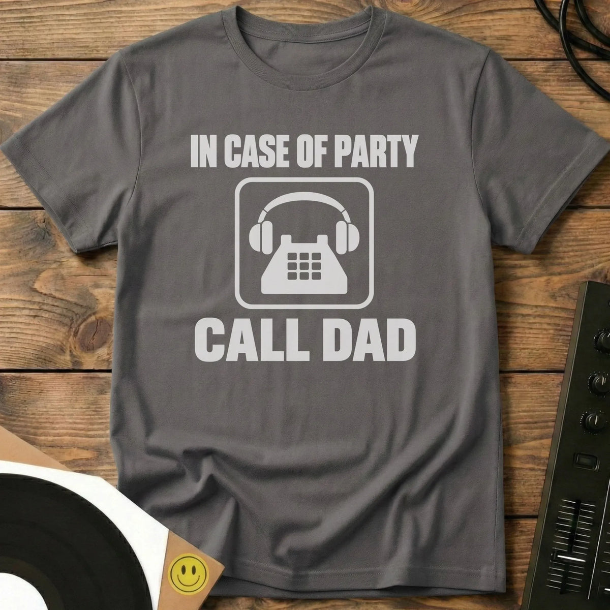 In Case Of Party t-shirt in Charcoal