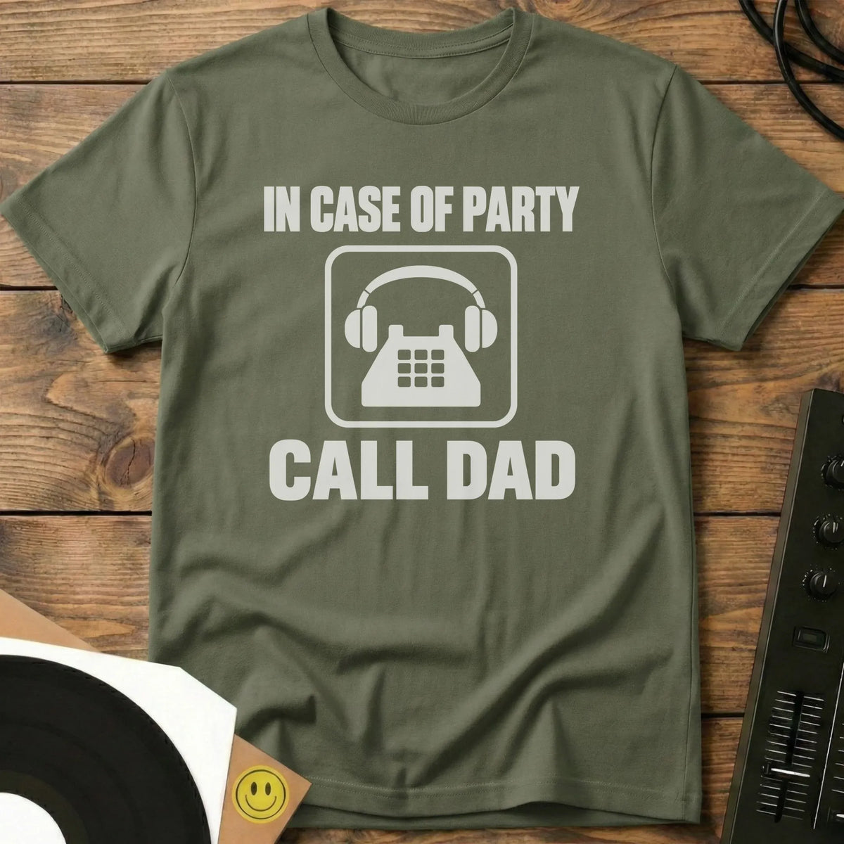 In Case Of Party t-shirt in Military Green