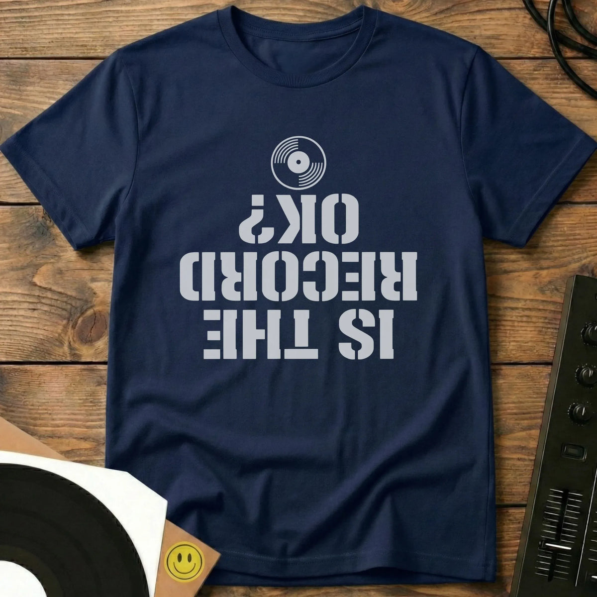 Is The Record OK T-Shirt Navy / S Is The Record OK T-Shirt