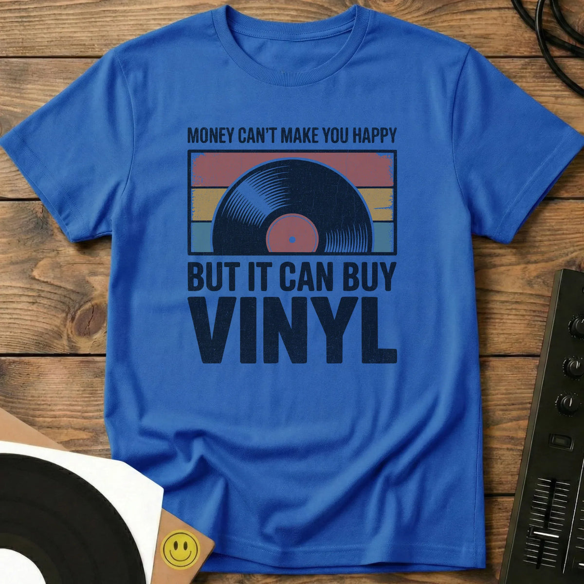 It Can Buy Vinyl T-Shirt Royal / S It Can Buy Vinyl T-Shirt
