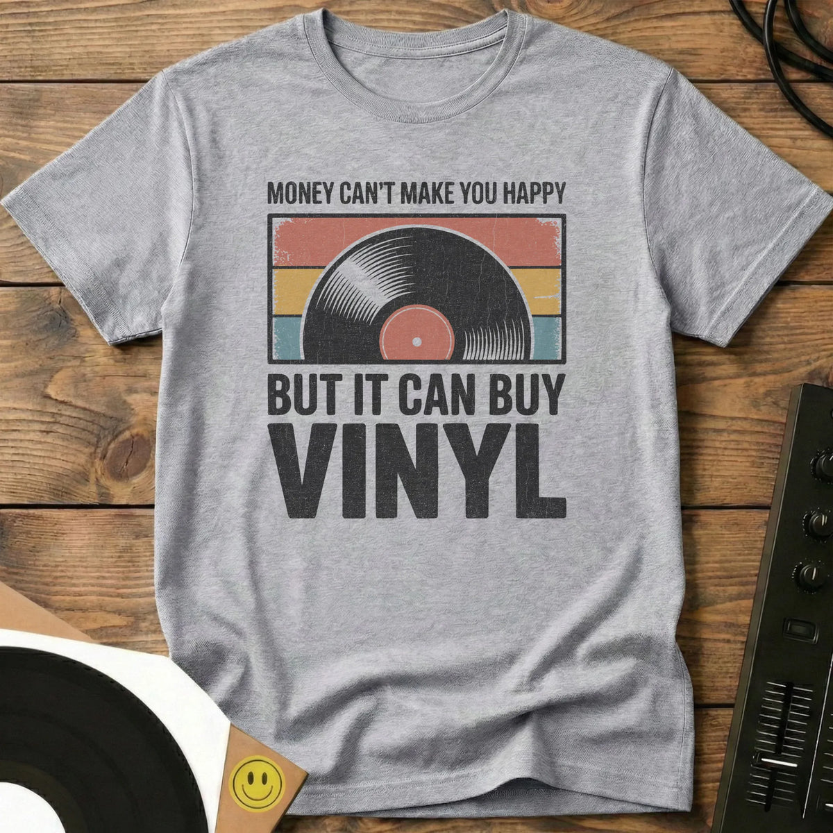 It Can Buy Vinyl T-Shirt Sport Grey / S It Can Buy Vinyl T-Shirt