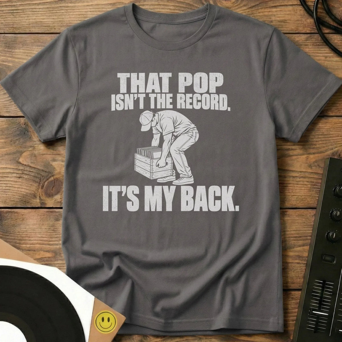 It's My Back t-shirt in Charcoal