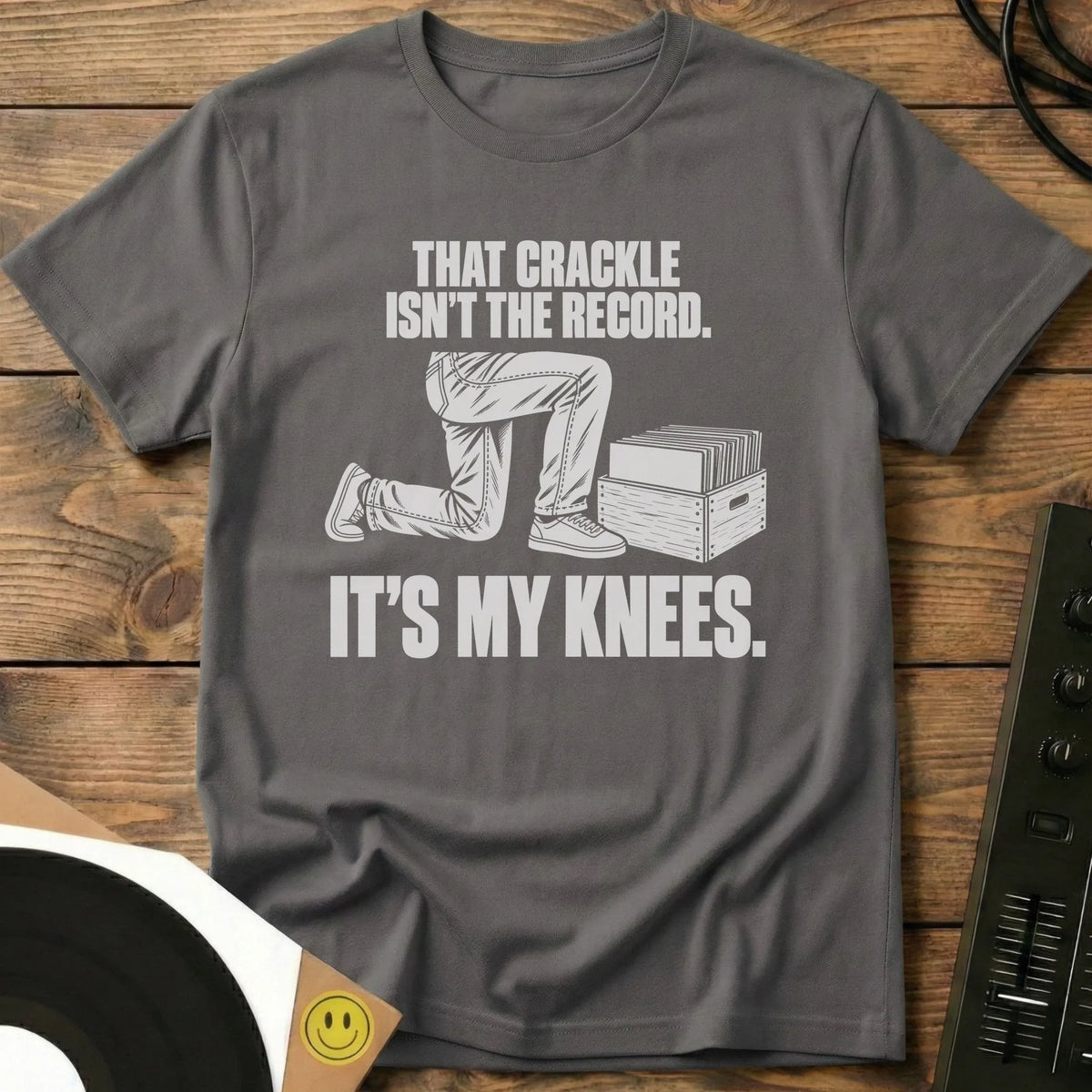 It's My Knees t-shirt in Charcoal
