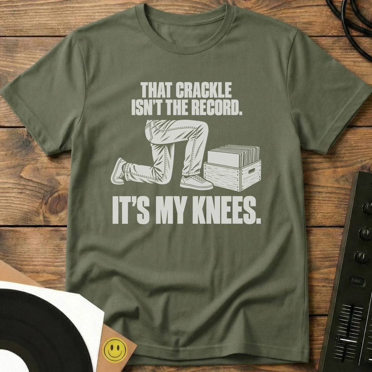 It's My Knees t-shirt in Military Green