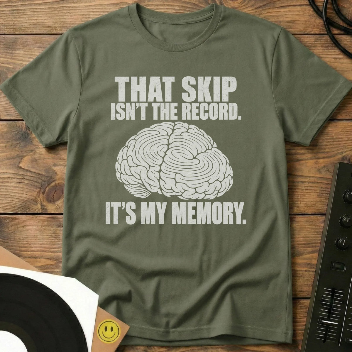 It's My Memory t-shirt in Military Green