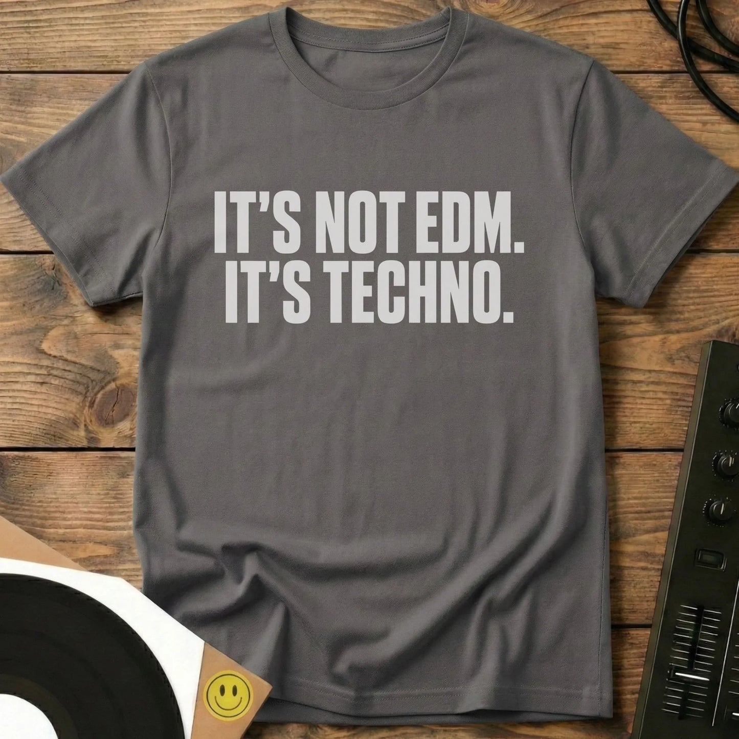 It's Techno T-Shirt Charcoal / S It's Techno T-Shirt