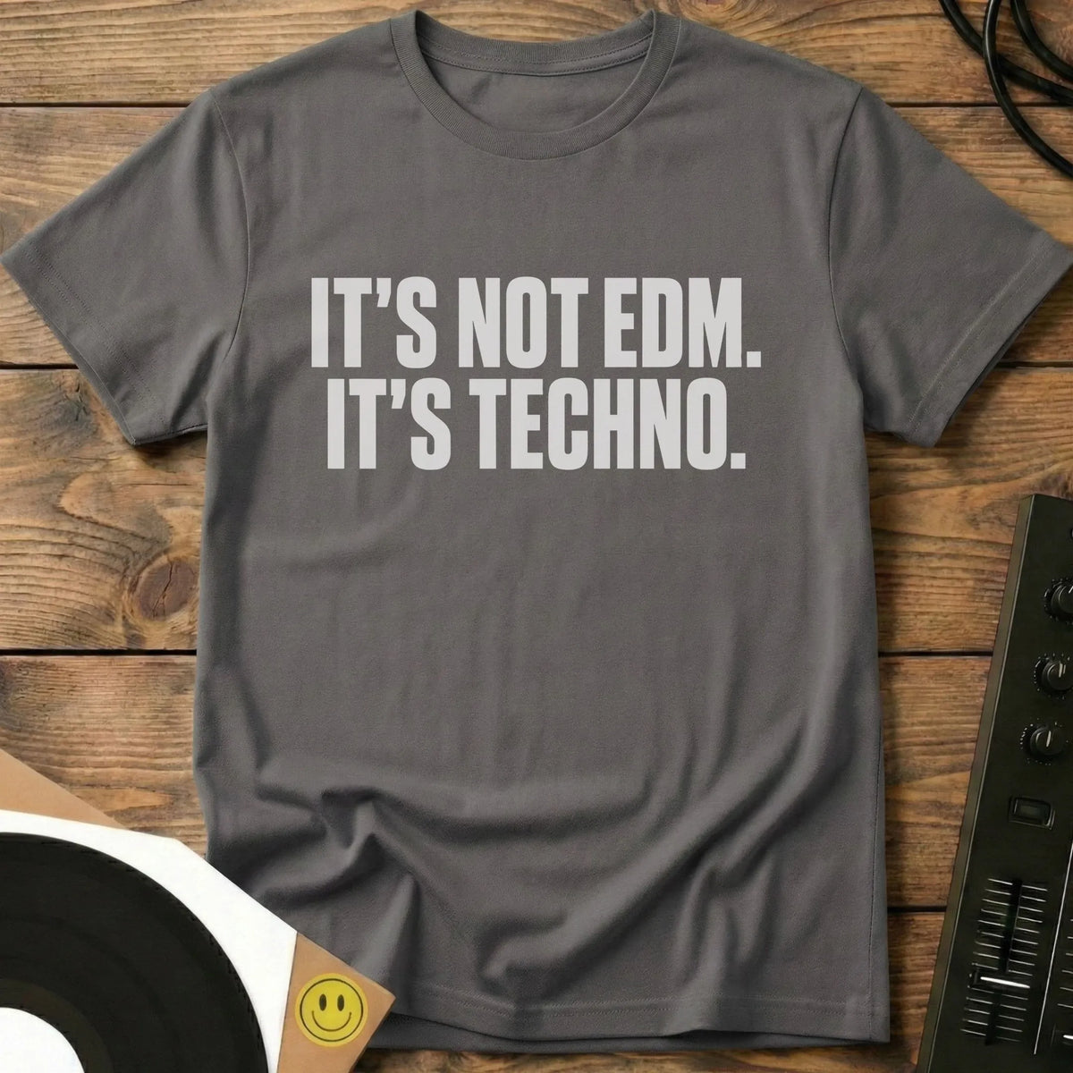 It's Techno T-Shirt Charcoal / S It's Techno T-Shirt