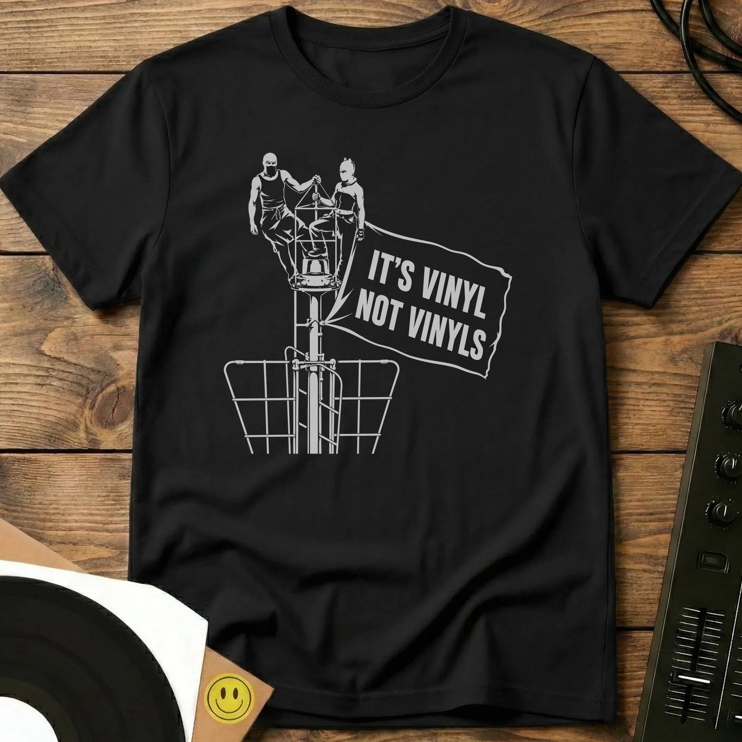 It's Vinyl Banner T-Shirt Black / S It's Vinyl Banner T-Shirt
