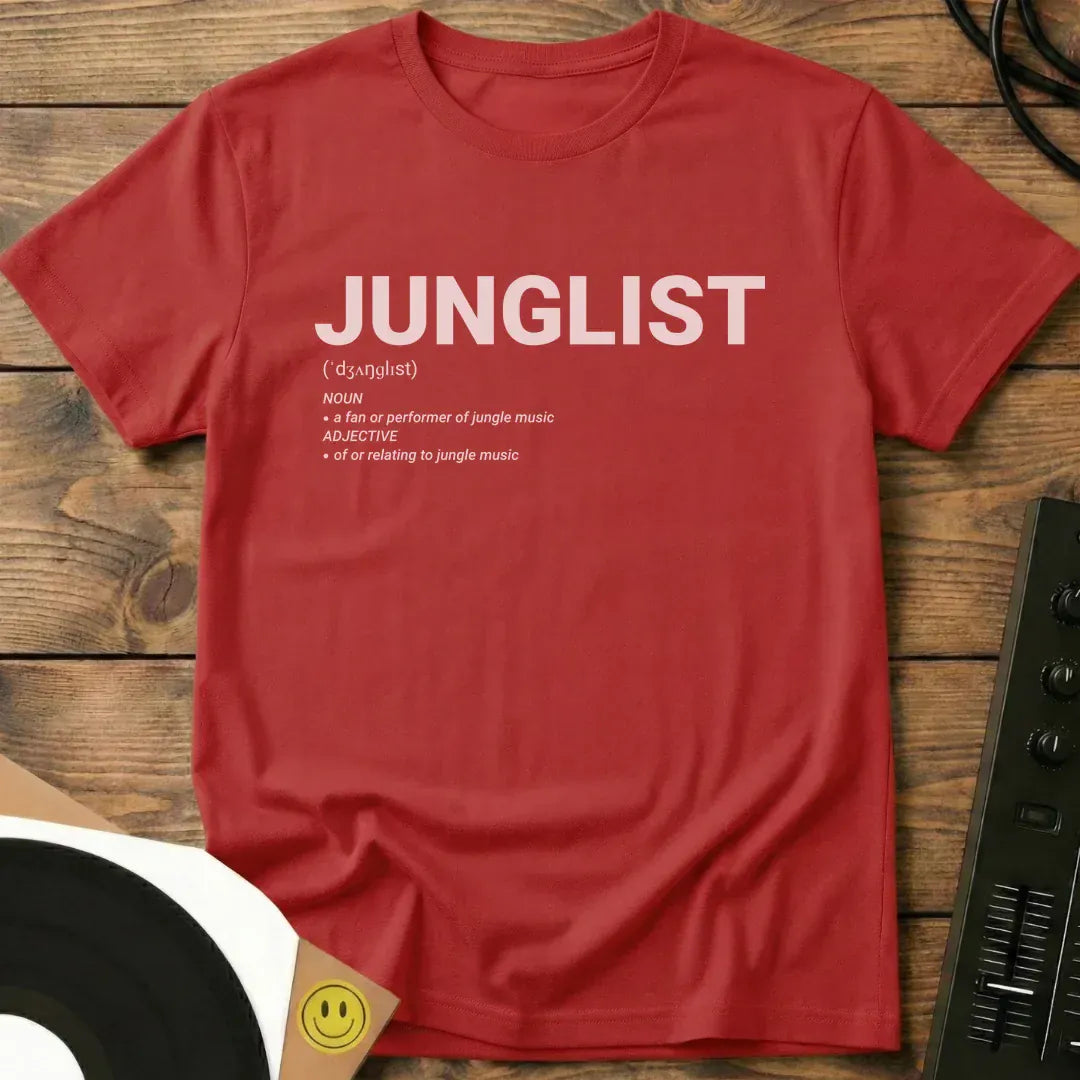 Junglist Definition T-Shirt Red / S Junglist Definition T-Shirt