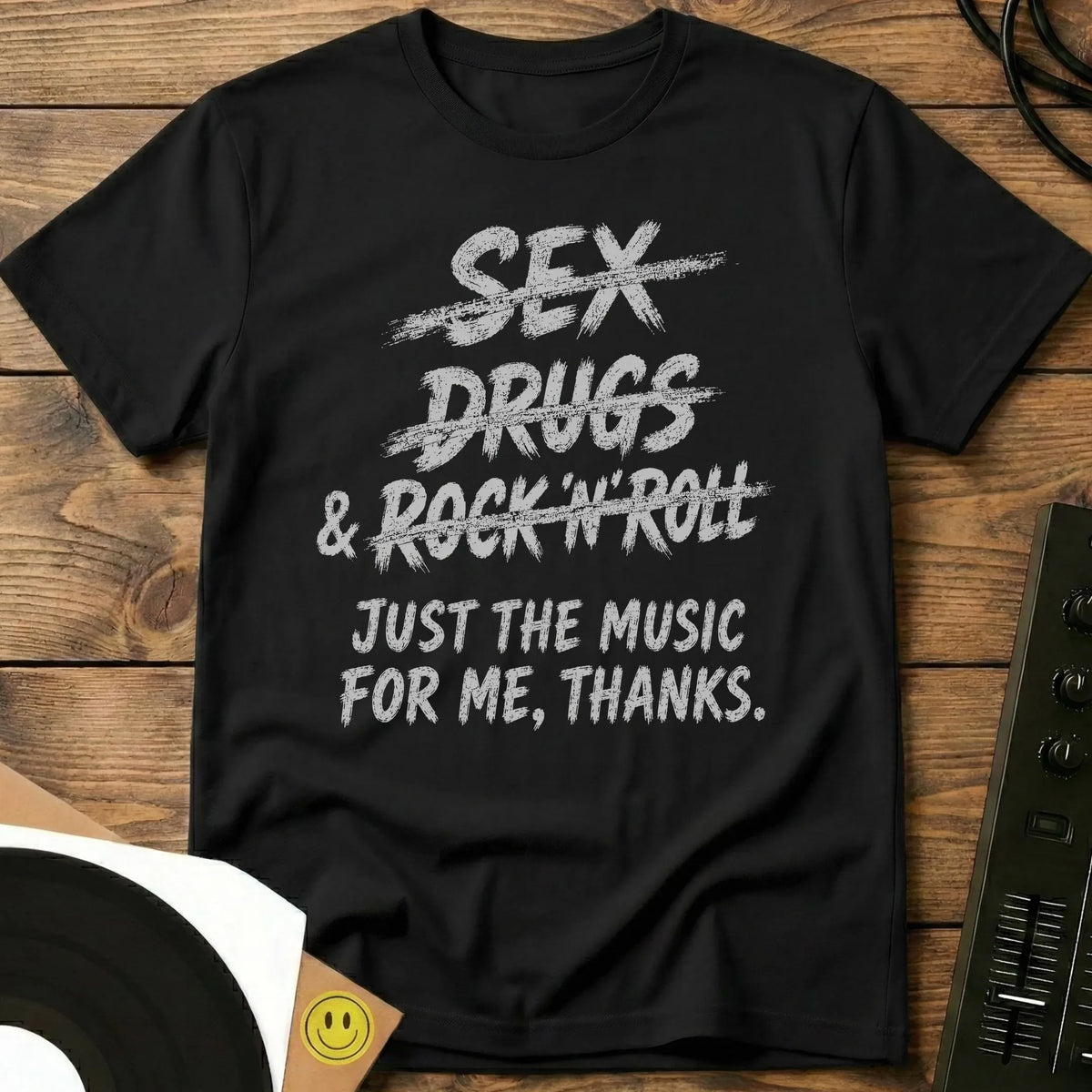 Just The Music T-Shirt Black / S Just The Music T-Shirt