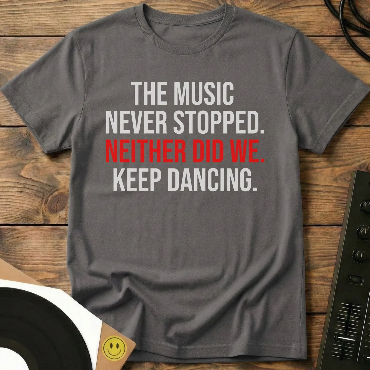Keep Dancing T-Shirt Charcoal / S Keep Dancing T-Shirt
