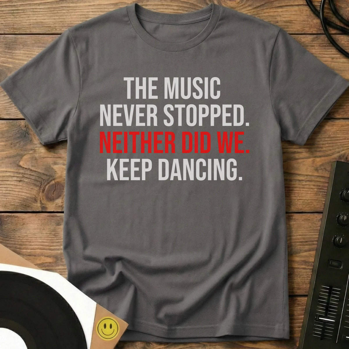 Keep Dancing T-Shirt Charcoal / S Keep Dancing T-Shirt