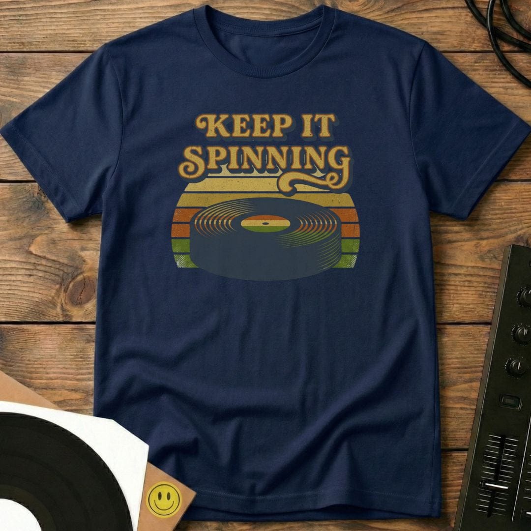 Keep It Spinning T-Shirt Navy / S Keep It Spinning T-Shirt