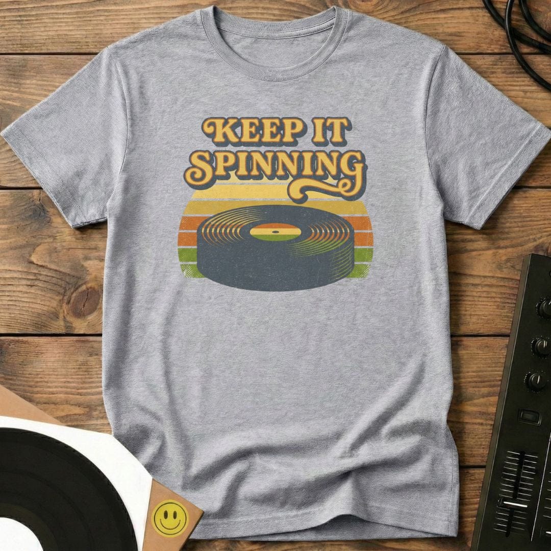 Keep It Spinning T-Shirt Sport Grey / S Keep It Spinning T-Shirt