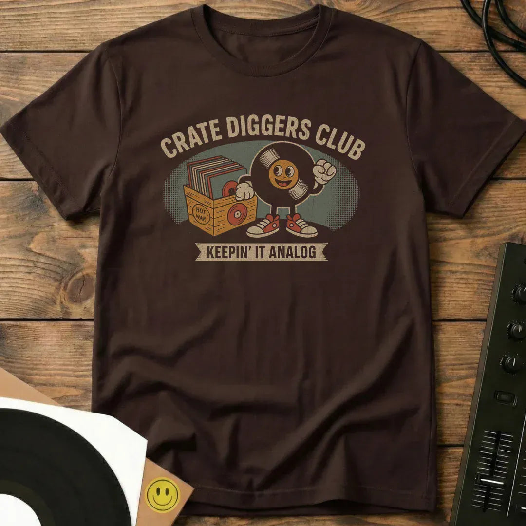 Keepin' It Analog T-Shirt Dark Chocolate / S Keepin' It Analog T-Shirt