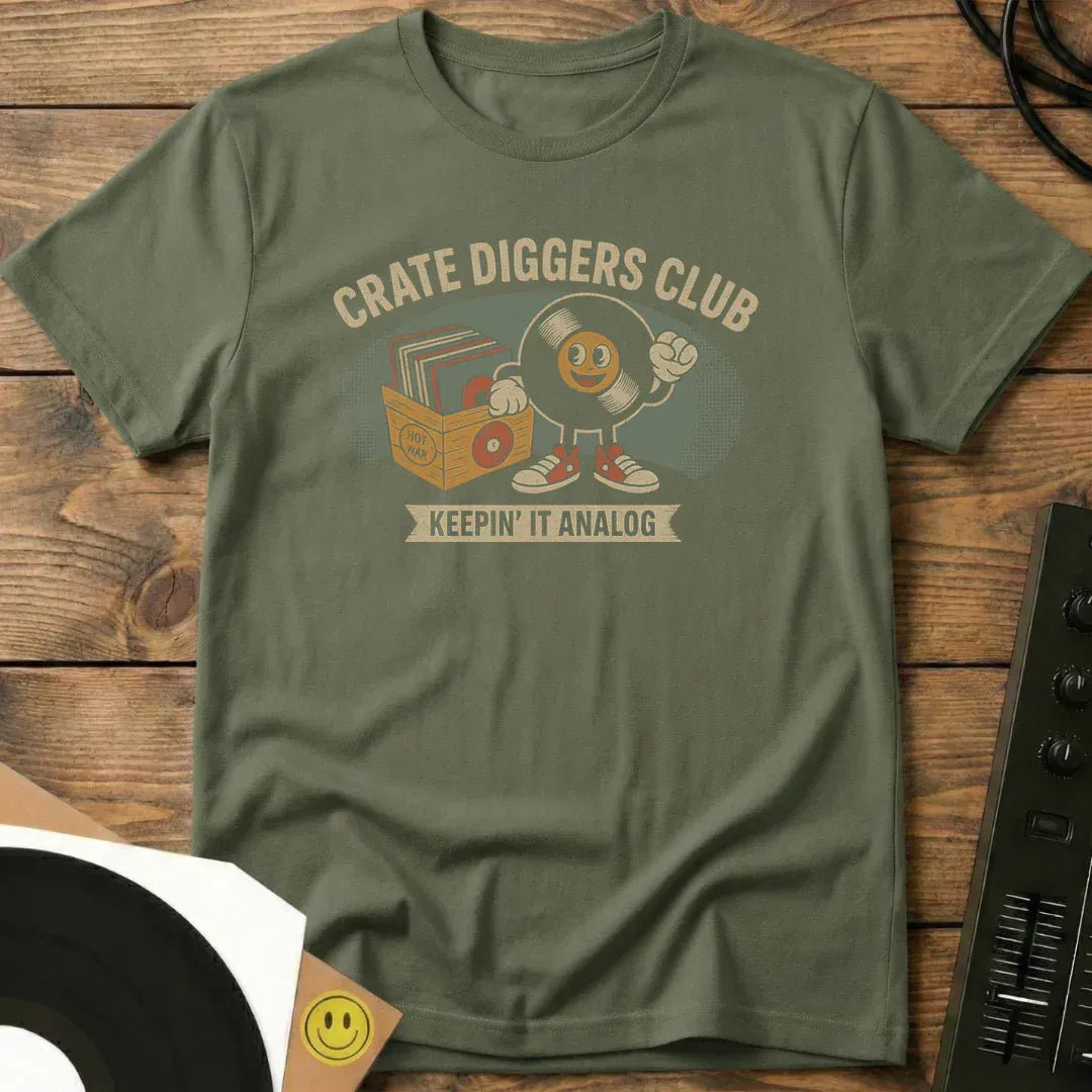 Keepin' It Analog T-Shirt Military Green / S Keepin' It Analog T-Shirt