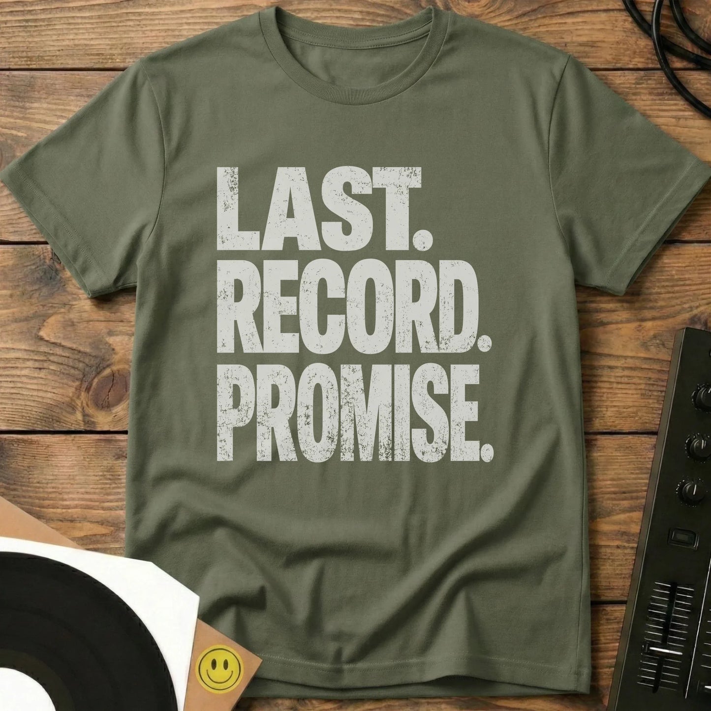 Last Record Promise T-Shirt Military Green / S Last Record Promise T-Shirt