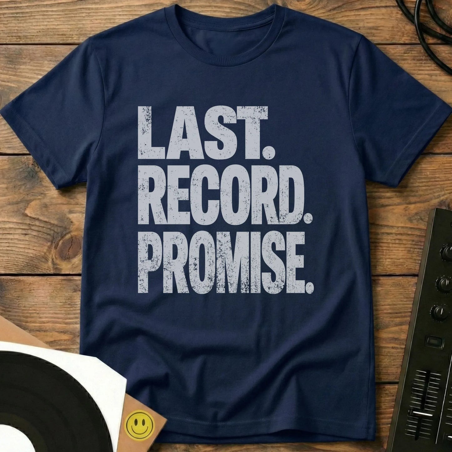 Last Record Promise T-Shirt Navy / S Last Record Promise T-Shirt
