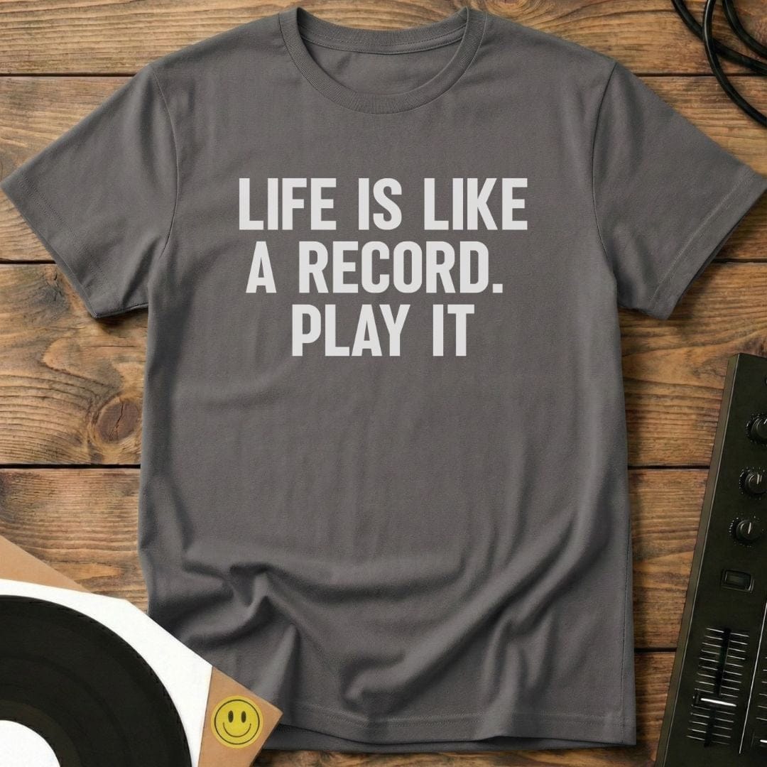 Like A Record T-Shirt Charcoal / S Like A Record T-Shirt
