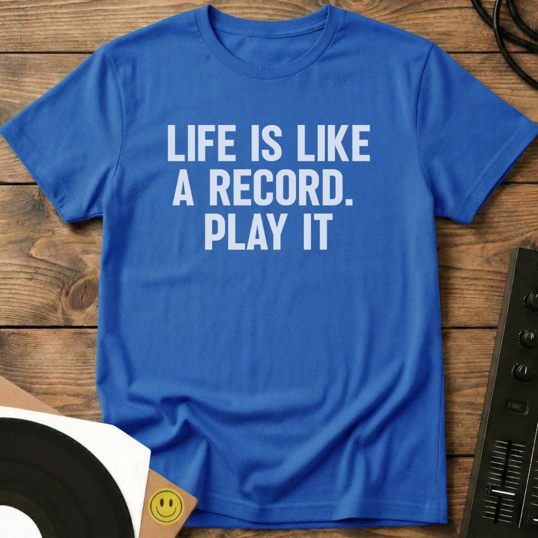 Like A Record T-Shirt Royal / S Like A Record T-Shirt