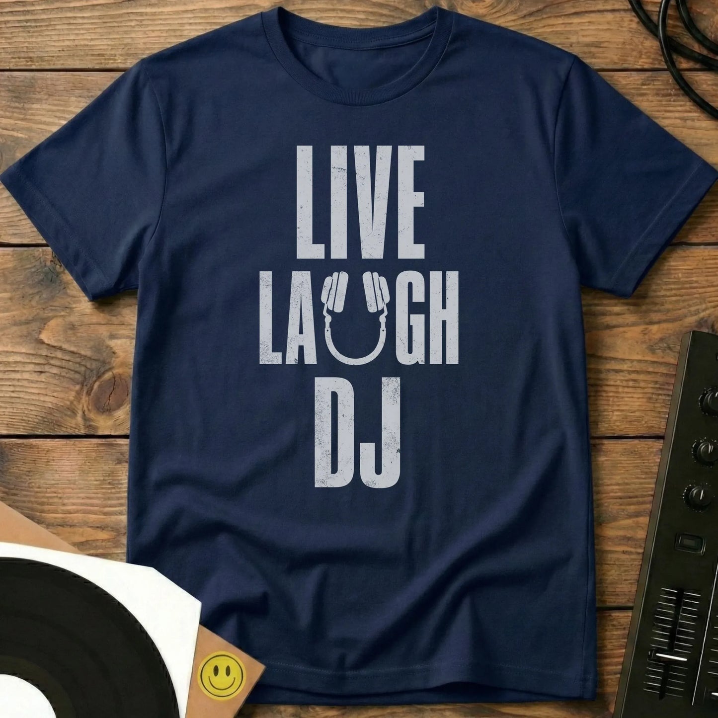 Live Laugh DJ T-Shirt Navy / S Live Laugh DJ T-Shirt
