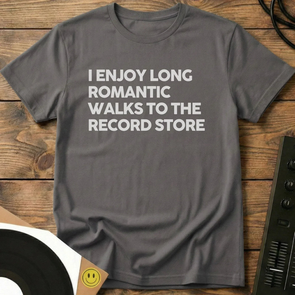 Long Romantic Walks T-Shirt Charcoal / S Long Romantic Walks T-Shirt