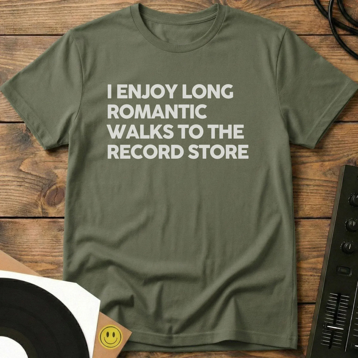 Long Romantic Walks T-Shirt Military Green / S Long Romantic Walks T-Shirt