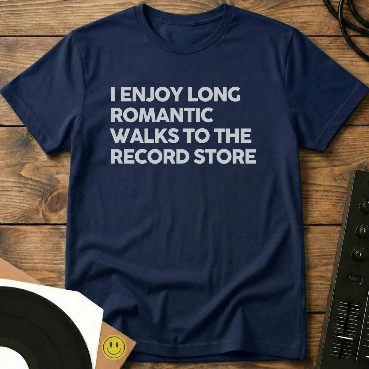 Long Romantic Walks T-Shirt Navy / S Long Romantic Walks T-Shirt