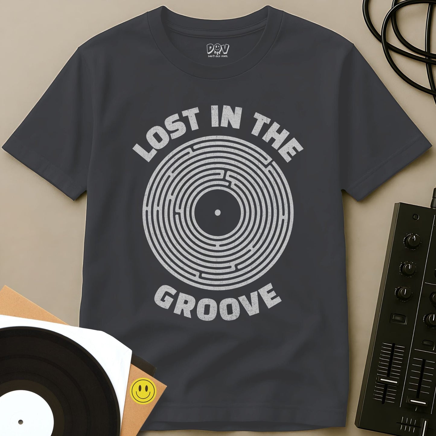 Lost In The Groove II T-Shirt Charcoal / S Lost In The Groove II T-Shirt