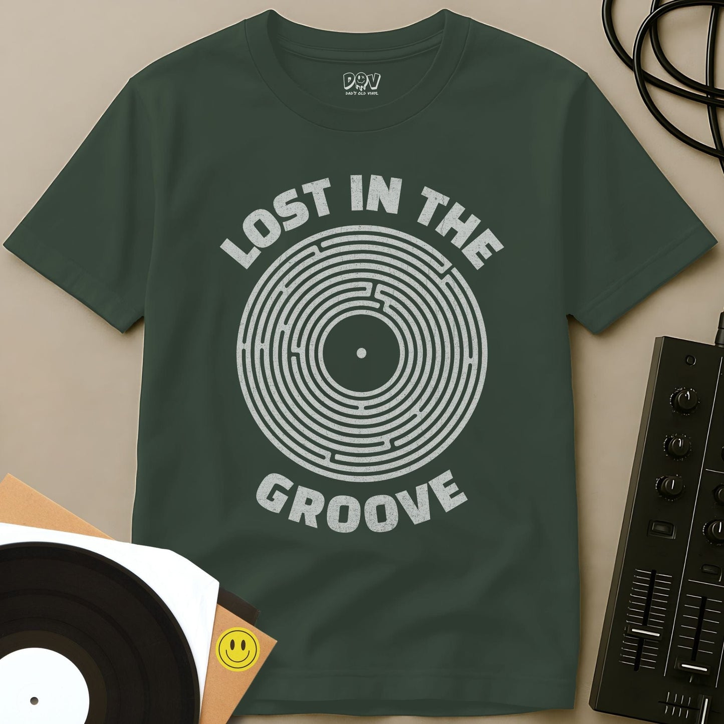 Lost In The Groove II T-Shirt Military Green / S Lost In The Groove II T-Shirt