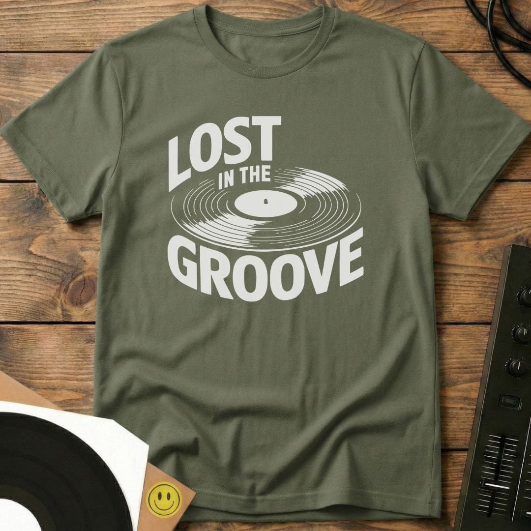 Lost In The Groove T-Shirt Military Green / S Lost In The Groove T-Shirt