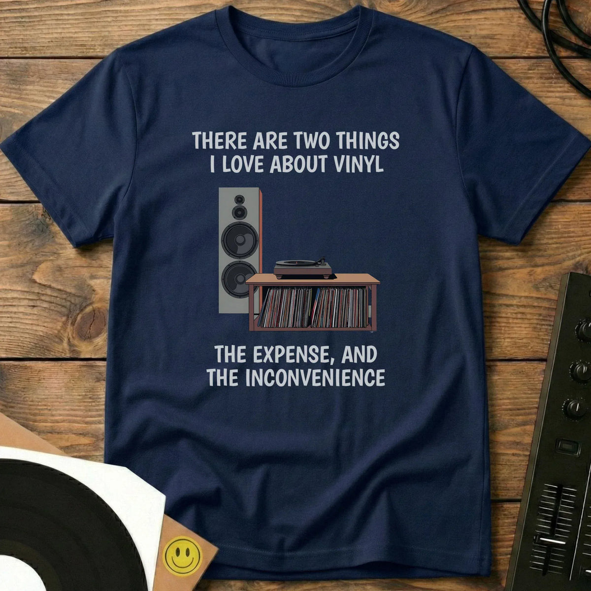 Love About Vinyl T-Shirt Navy / S Love About Vinyl T-Shirt