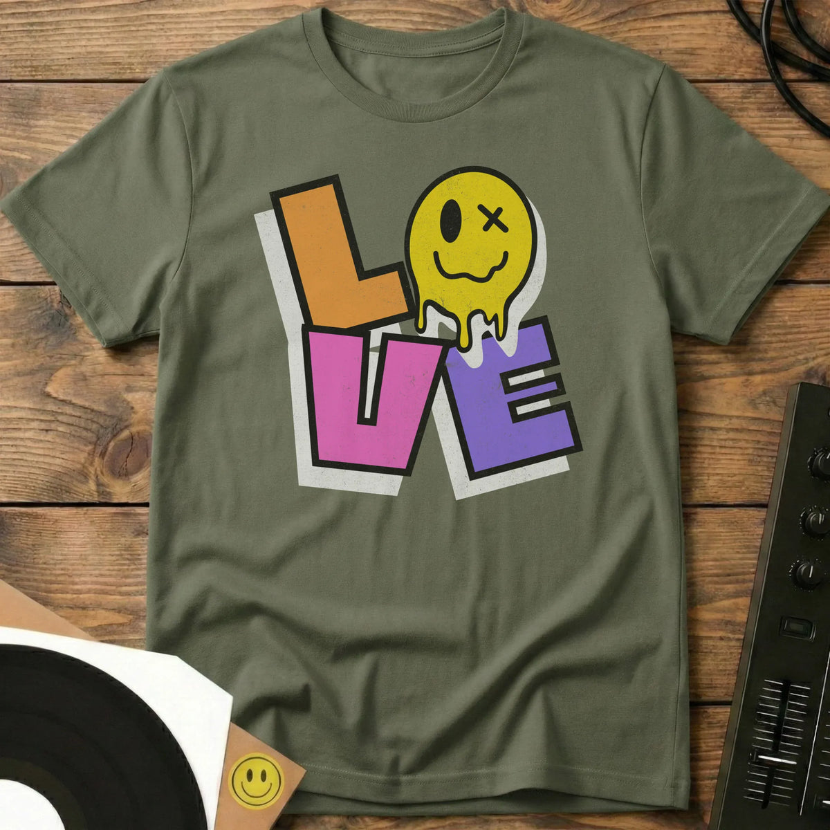 Love T-Shirt Military Green / S Love T-Shirt