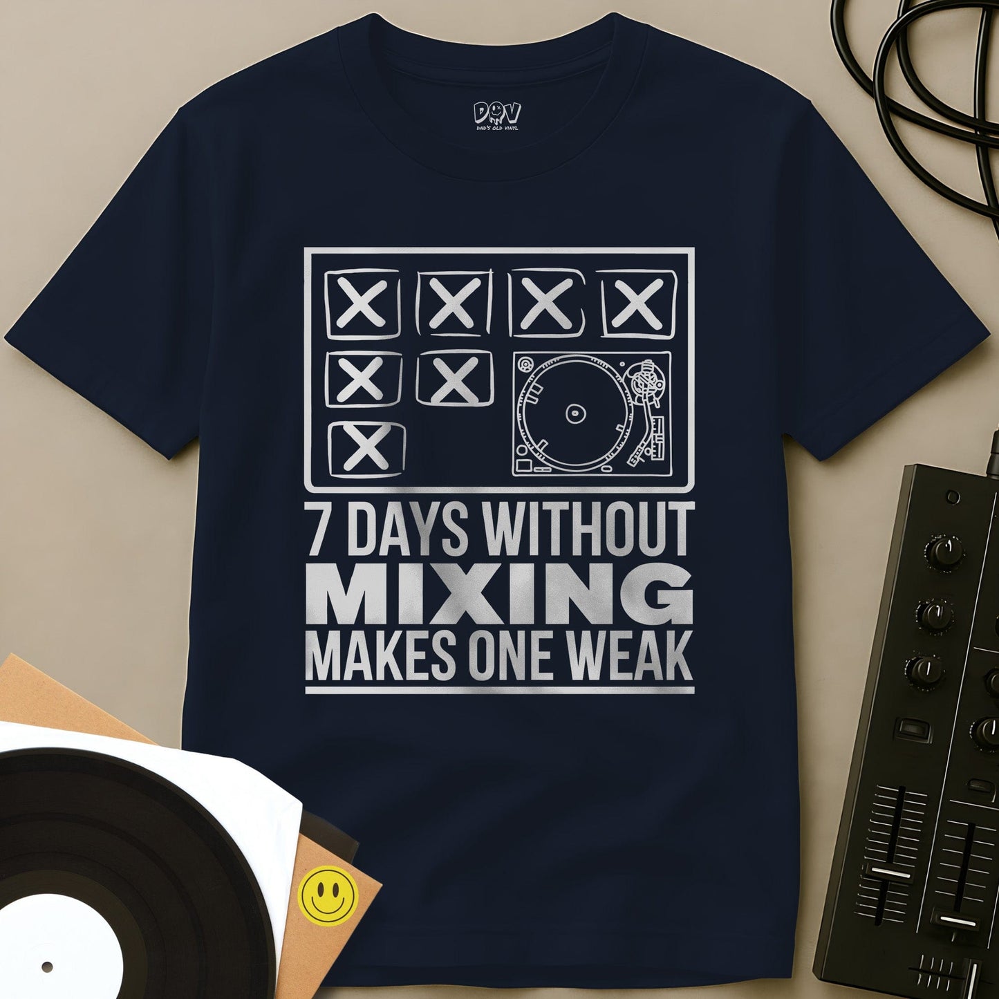 Makes One Weak T-Shirt Navy / S Makes One Weak T-Shirt