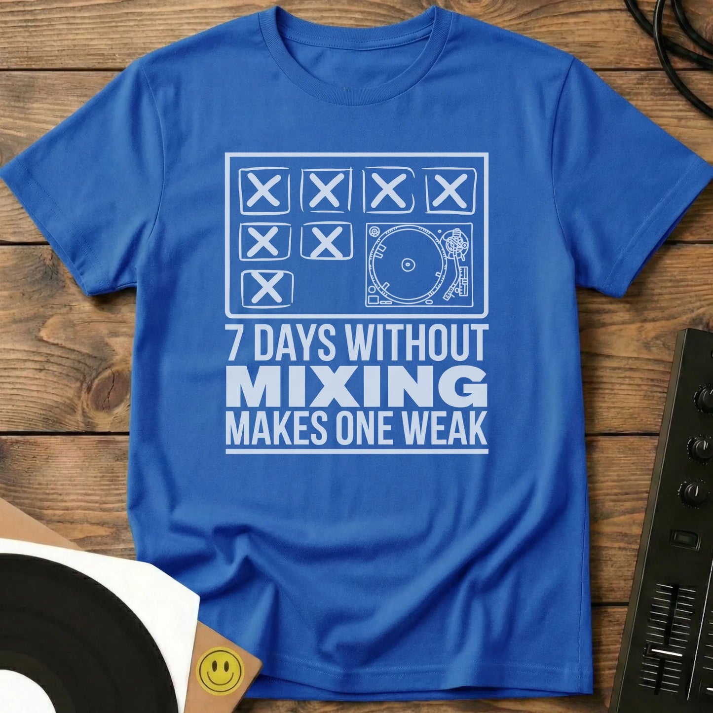 Makes One Weak T-Shirt Royal / S Makes One Weak T-Shirt