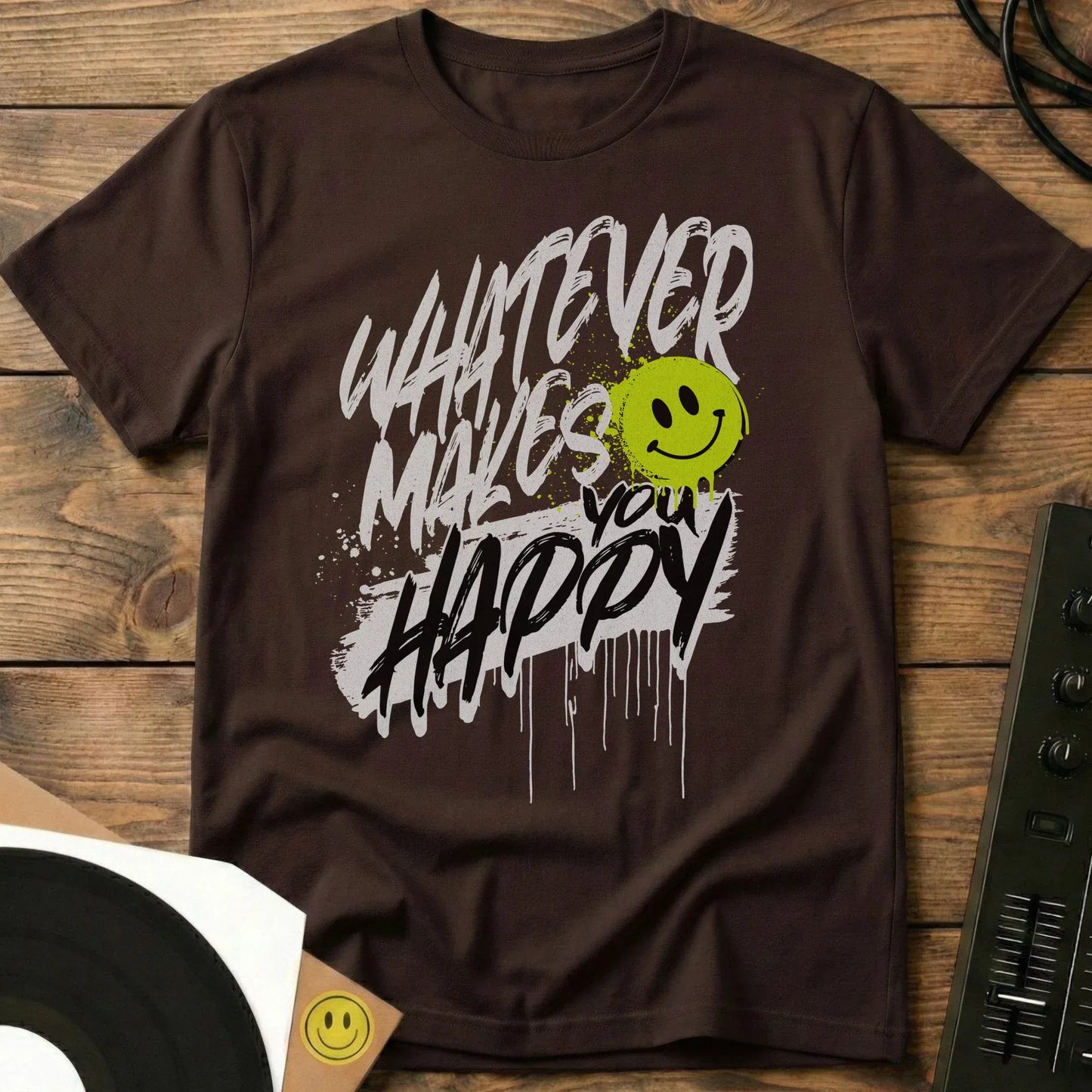 Makes You Happy T-Shirt Dark Chocolate / S Makes You Happy T-Shirt