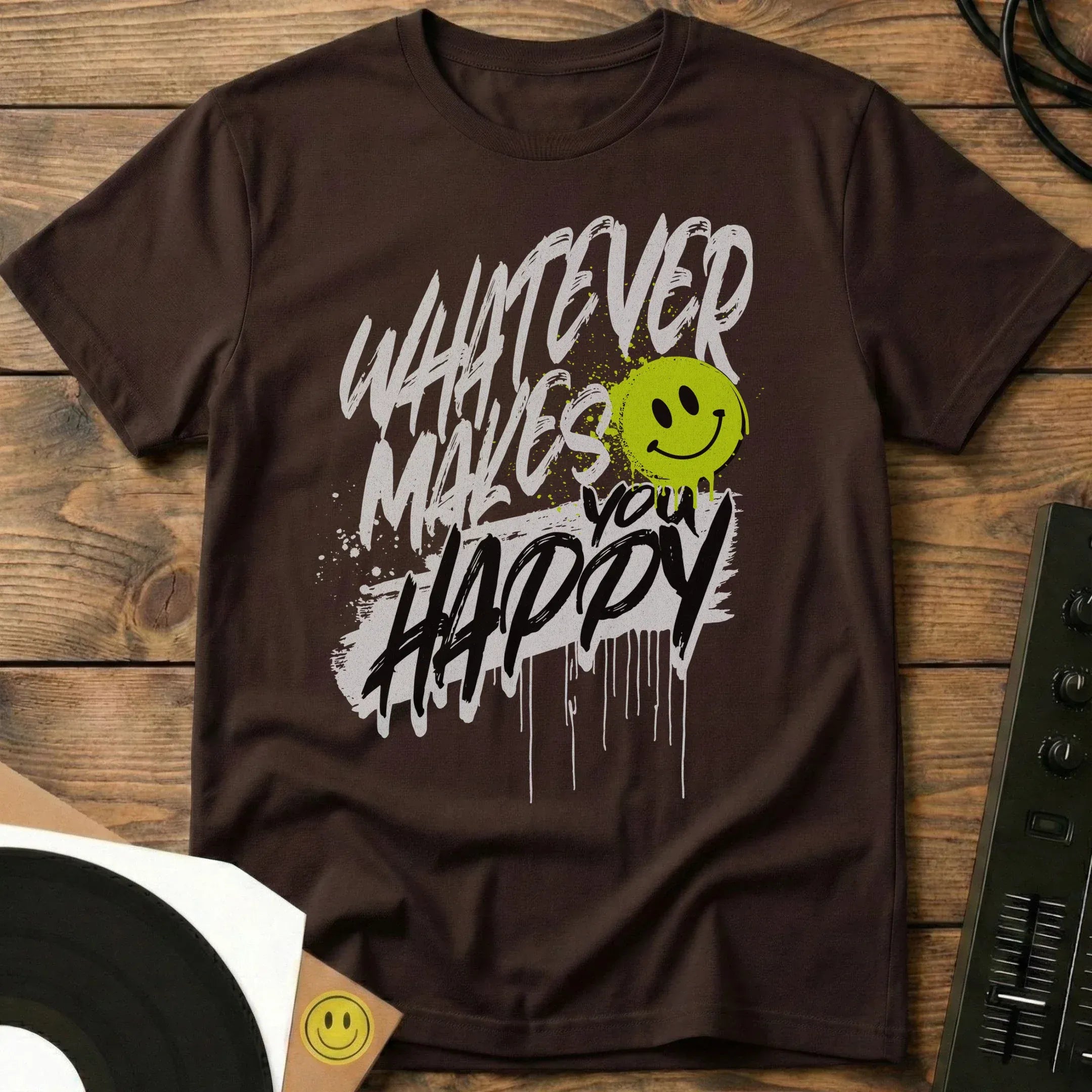 Makes You Happy T-Shirt Dark Chocolate / S Makes You Happy T-Shirt
