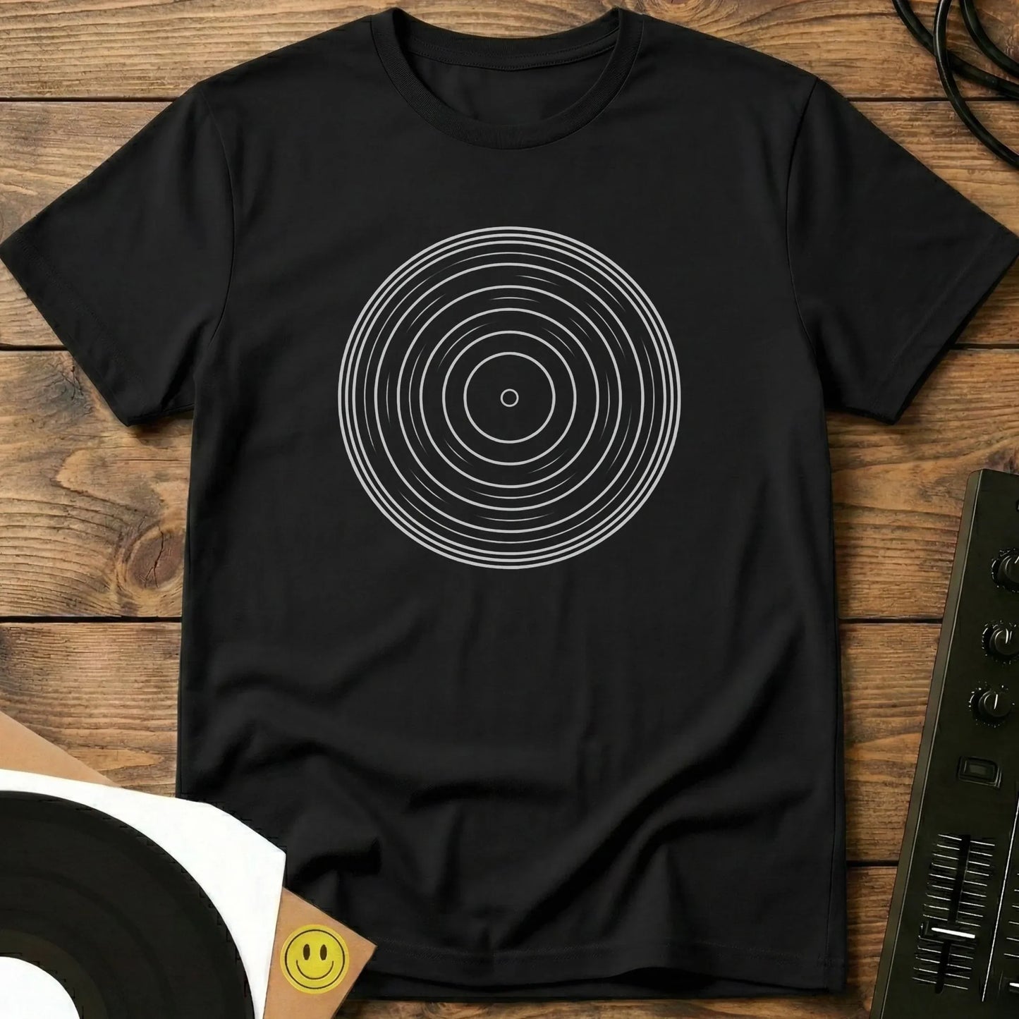 Minimal Vinyl T-Shirt Black / S Minimal Vinyl T-Shirt